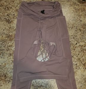 CVG Dusty Rose Bra & Leggings Set Size Med